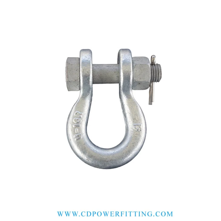 Ho chesa-dip Galvanized Steel D Anchor Shackle